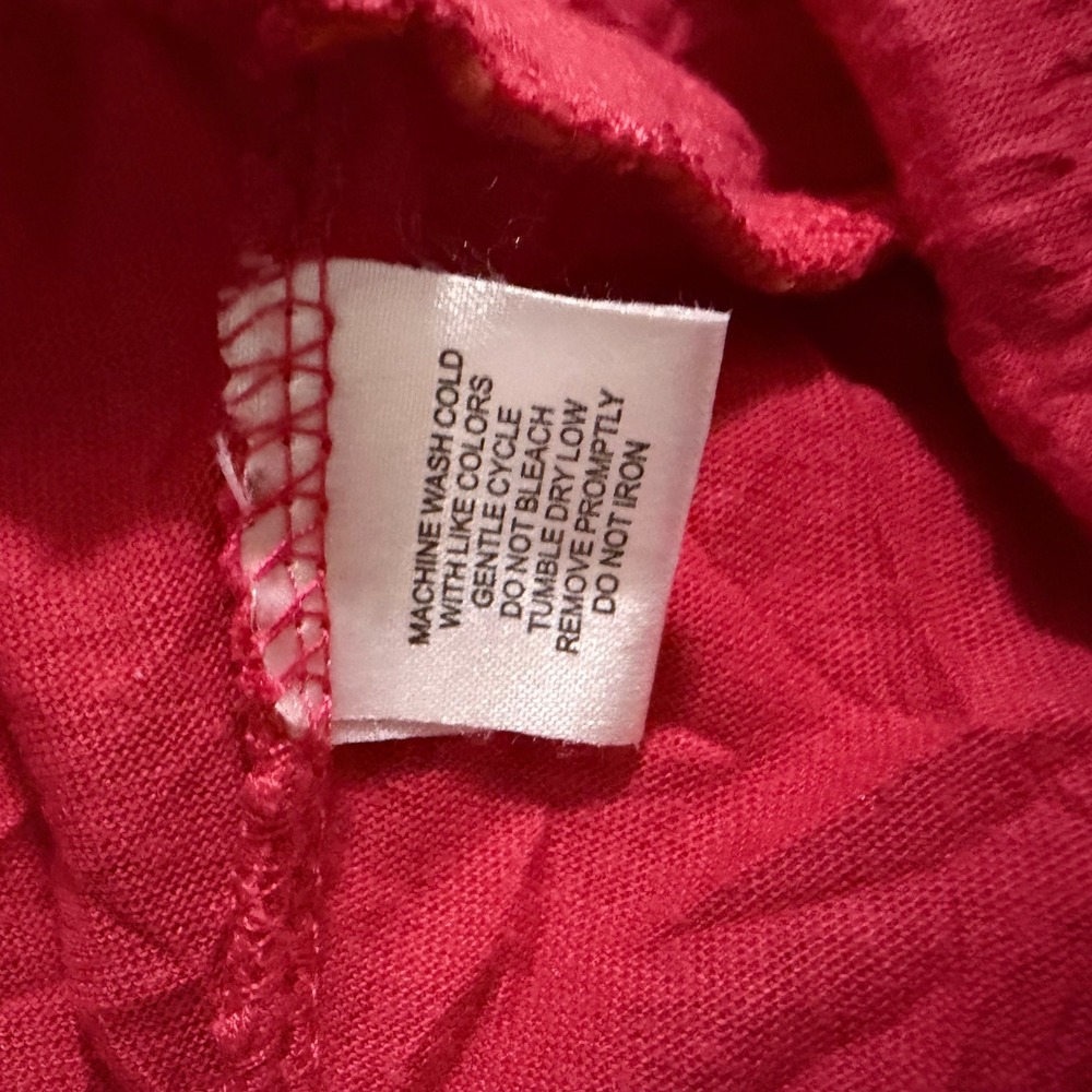 One Step Up Y2K Camisole Large Pink Lace Trim Crinkle Button Front Boho Tank Top - Picture 7 of 7